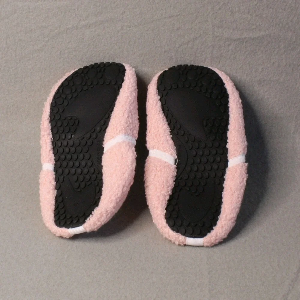 Toddler Girls Anluke Foldable Slippers For Easy Travel Pink Fits Size US 12/13